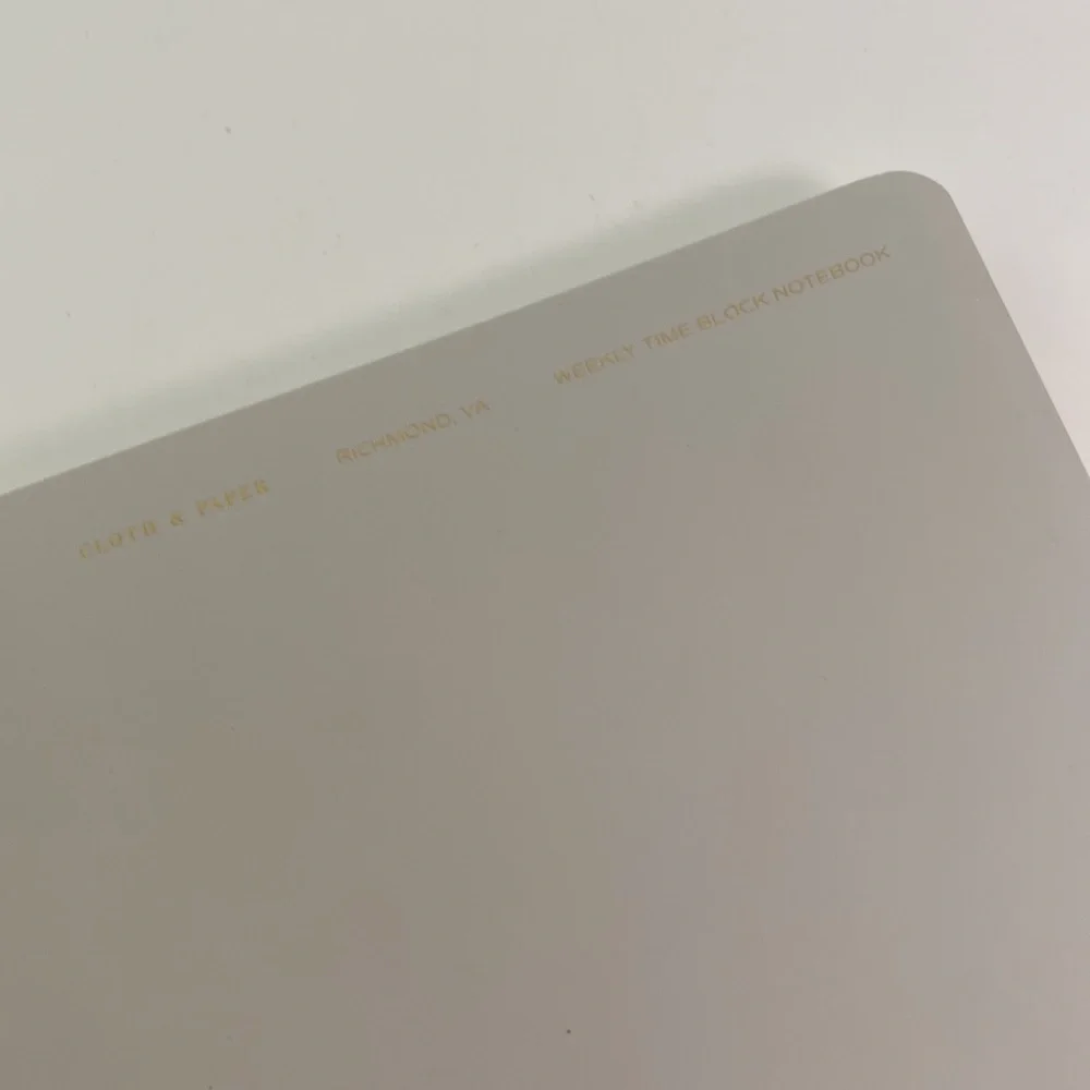 Cloth & Paper Time Block Notebook and Stickers - Picture 2 of 5